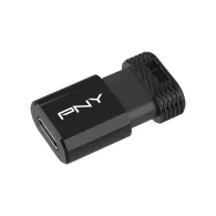 Pendrive PNY Elite-X Fit USB-C 3.2 64GB P-FDI64GEXFITC-GE - do 200MB|s odczyt, do 100MB/s zapis, Czarny