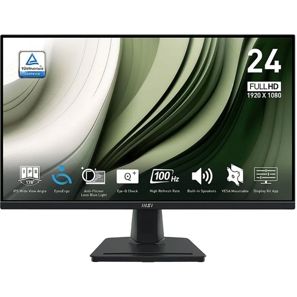 Monitor MSI PRO MP245G - 23,8"/1920x1080 (Full HD)/100Hz/IPS/4 ms/Czarny - zdjęcie