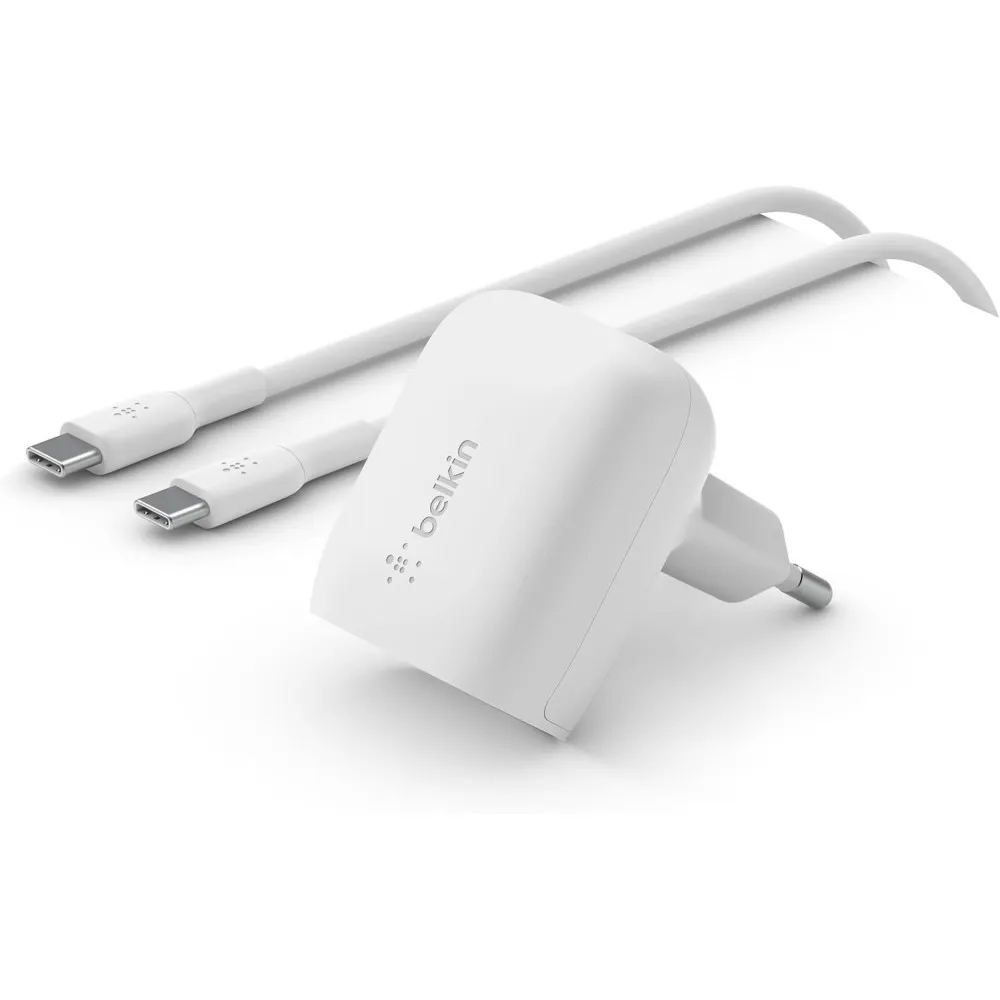 Ładowarka sieciowa Belkin BoostCharge 20W USB-C WCA006VF1MWH-B6 - Biała
