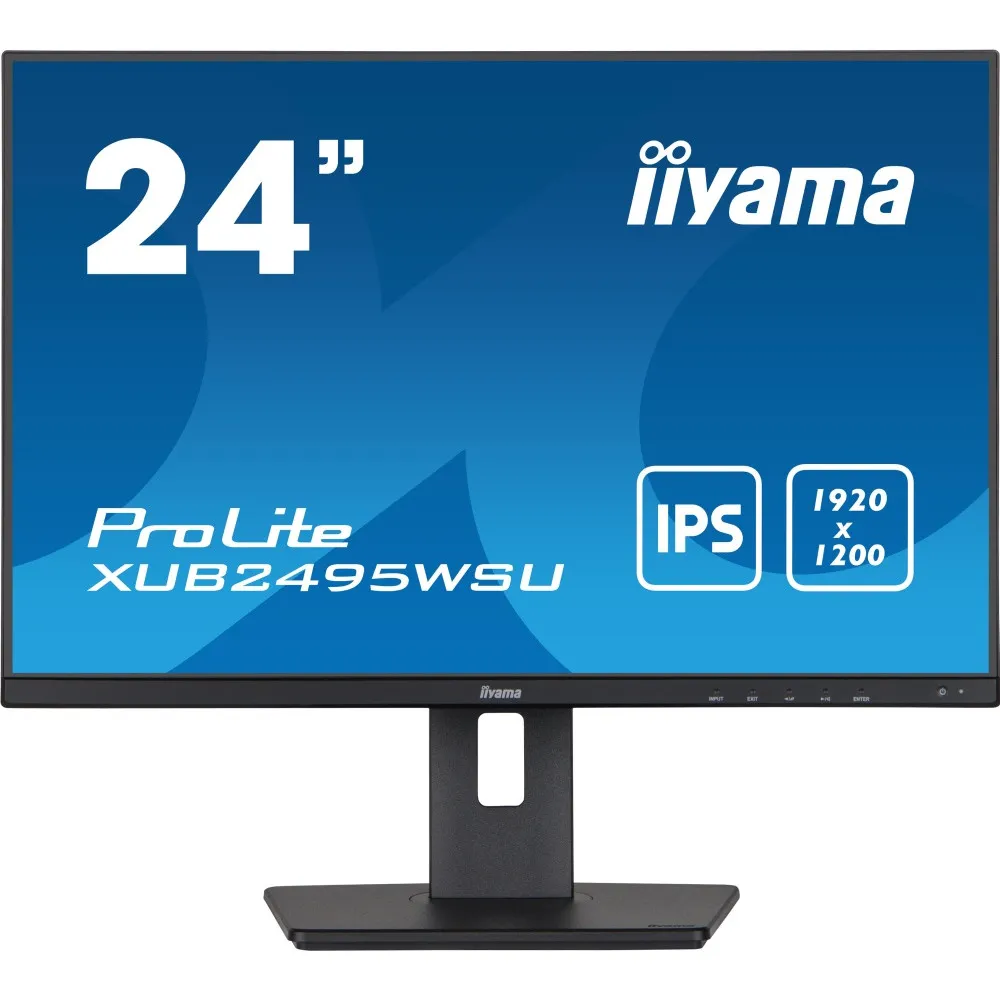 Monitor iiyama ProLite XUB2495WSU-B5, 24,1", 1920x1200 (WUXGA), 60Hz, 16:10, IPS, 5 ms, pivot, Czarny | Sklep ITnes.pl, IT for B