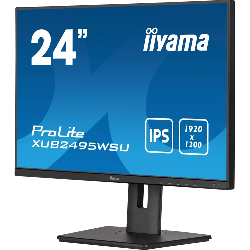 Zdjęcie produktu Monitor iiyama ProLite XUB2495WSU-B5 - 24,1"/1920x1200 (WUXGA)/60Hz/16:10/IPS/5 ms/pivot/Czarny