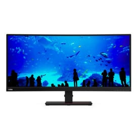 Monitor Lenovo ThinkVision T34w-20 61F3GAT1EU - 34"/3440x1440 (UWQHD)/60Hz/21:9/zakrzywiony/VA/4 ms/USB-C/Czarny