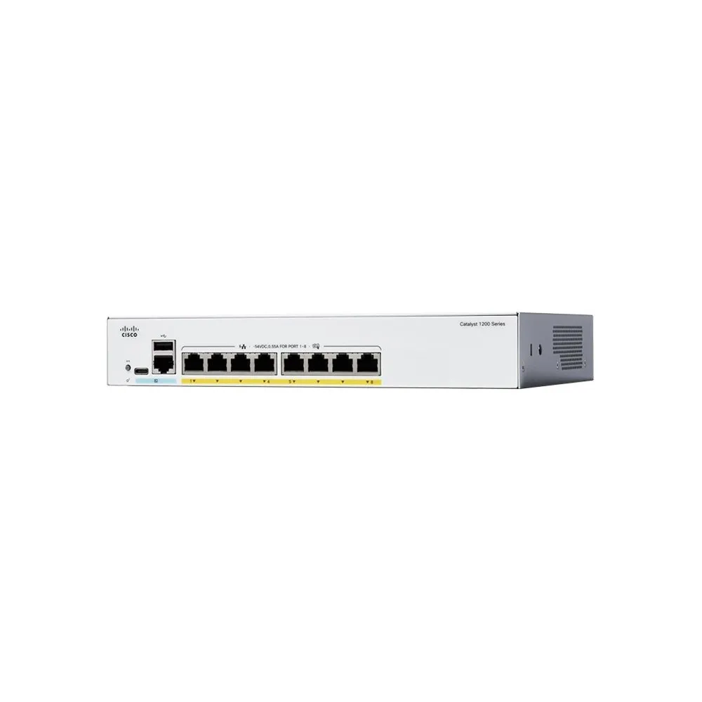 Switch zarządzalny Cisco Catalyst C1200-8T-D, 8x 100|1000Mbps RJ45, pasywne chłodzenie | Sklep ITnes.pl, IT for BUSINESS