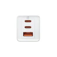 Ładowarka sieciowa Baseus GaN5 Pro 2C+U 65W CCGP120202 - 1x USB-A, 2x USB-C, QC4.0, Biała