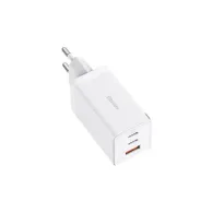 Ładowarka sieciowa Baseus GaN5 Pro 2C+U 65W CCGP120202 - 1x USB-A, 2x USB-C, QC4.0, Biała