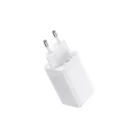 Ładowarka sieciowa Baseus GaN5 Pro 2C+U 65W CCGP120202 - 1x USB-A, 2x USB-C, QC4.0, Biała