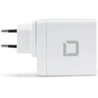 Ładowarka sieciowa Dicota Travel Laptop GaN Charger Universal PRO 100W D31983 - 1x USB-A, 2x USB-C, PD 3.0 100W, Biała