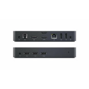 Replikator portów Dell USB 3.0 Ultra HD D3100 452-BBOT - 1 x DP, 3 x USB 3.0, 2 x HDMI, 1 x RJ-45, 2 x USB 2.0, Czarny - zdjęcie 3