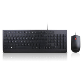 Zestaw klawiatury i myszy Lenovo Essential Wired Keyboard and Mouse Combo 4X30L79883 - Czarny