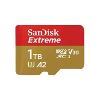 Karta pamięci SanDisk microSDXC Extreme 1TB + adapter SDSQXAV-1T00-GN6MA - Kolor złoty, Czerwona | Sklep ITnes.pl - IT for BUSIN