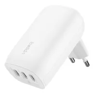 Ładowarka sieciowa Belkin BoostCharge 3 Port USB-C Wall Charger with PPS 67W WCC002VFWH - Biała