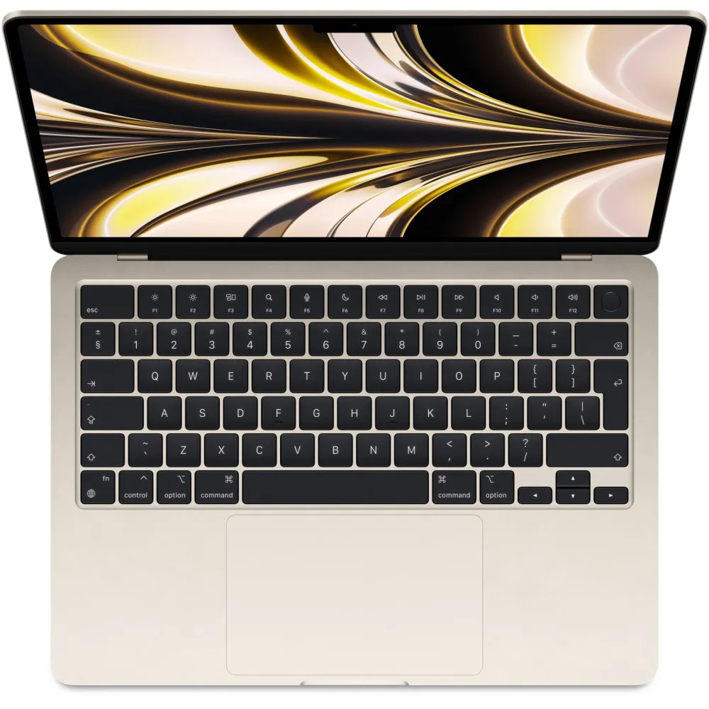 Laptop Apple MacBook Air 13 2022 M2 Z15Y000DE - Apple M2/13,6" 2560x1664 Liquid Retina/RAM 8GB/SSD 256GB/Złoty/macOS/1 rok CI - zdjęcie
