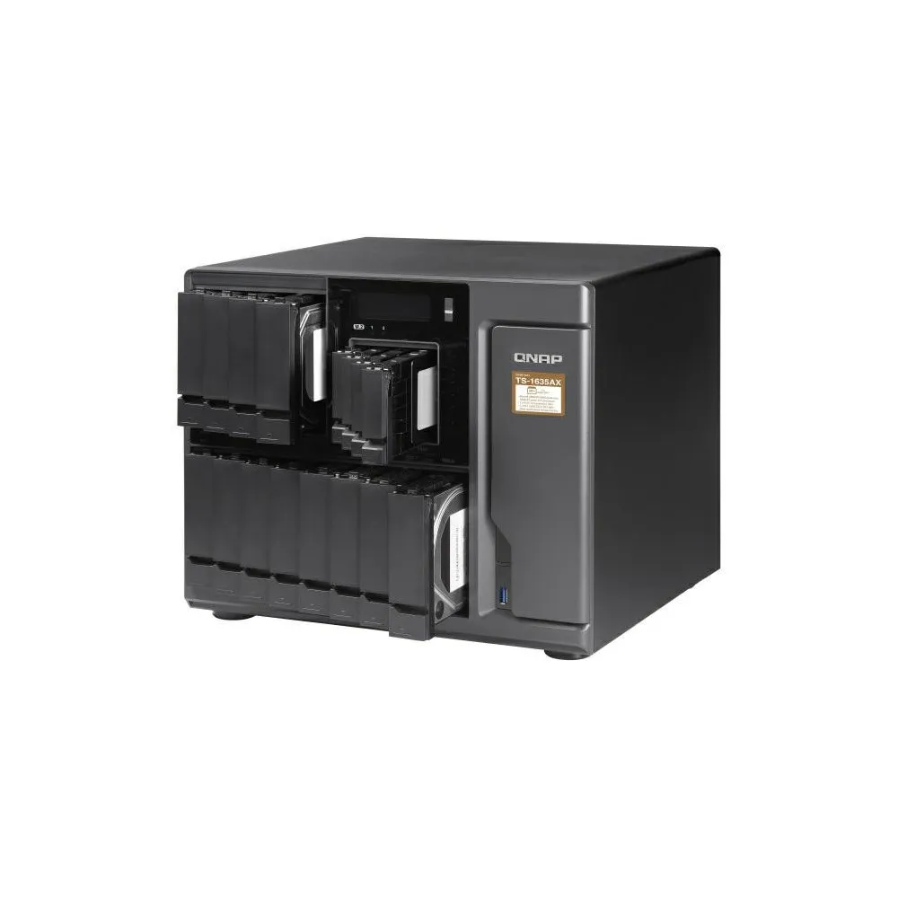 Serwer NAS QNAP Tower TS-1635AX-594 - Tower/Marvell ARMADA 8040/16 GB RAM/120 TB/16 wnęk/hot-swap - zdjęcie