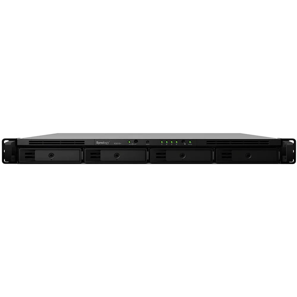 Serwer NAS Synology Rack Plus RS818B3W, Rack (1U), Intel Atom C2538, 8GB RAM, 16TB, 4 wnęki, 3 lata Carry-in | Sklep ITnes.pl, I
