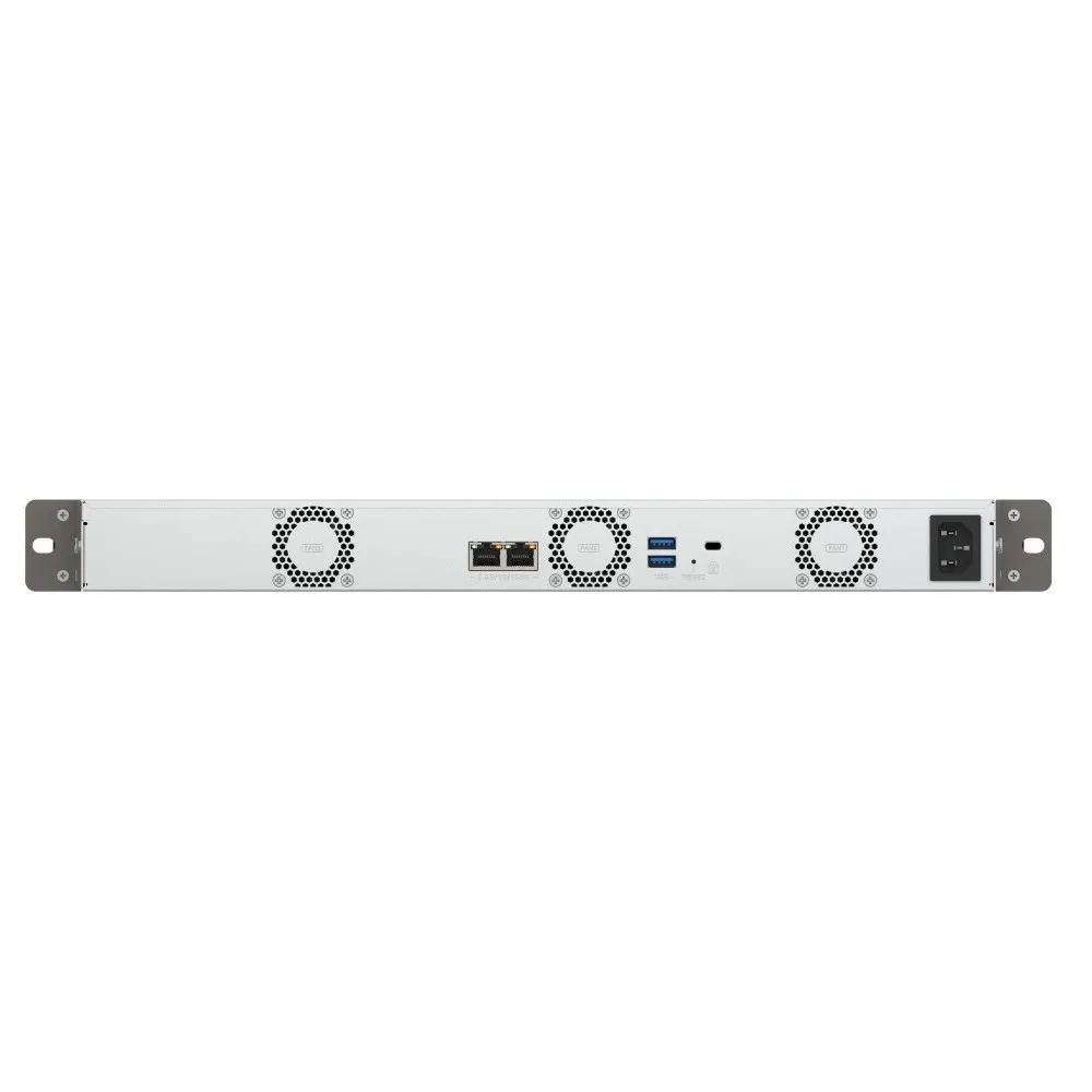 Serwer NAS QNAP Rack TS-433EU - Rack (1U)/ARM Cortex-A55/4 GB RAM/4 wnęki/hot-swap - zdjęcie