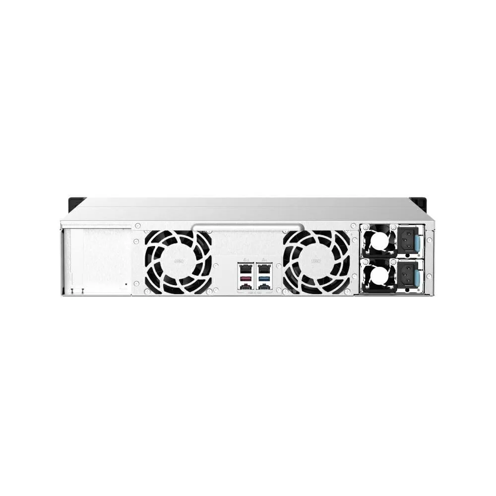 Serwer NAS QNAP Rack TS-873AU-RP-LH9 - Rack (2U)/AMD Ryzen V1500B/4 GB RAM/16 TB/8 wnęk/hot-swap/3 lata Carry-in - zdjęcie