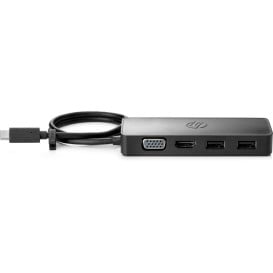 Replikator portów HP Travel Hub G2 USB-C 7PJ38AA - 1 x HDMI/1 x VGA/2 x USB-A 3.0/Czarny