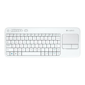 Klawiatura bezprzewodowa Logitech K400 Plus 920-007146 - Klasyczna, US, Biała