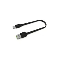 Kabel Green Cell GCmatte USB-C KABGC03, 25 cm, Czarny | Sklep ITnes.pl, IT for BUSINESS