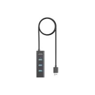 Hub USB Unitek 4-in-1 USB-A 5Gbps Hub Y-3089V01 - USB-C do USB-C i 4x USB-A 5Gbps, Czarny