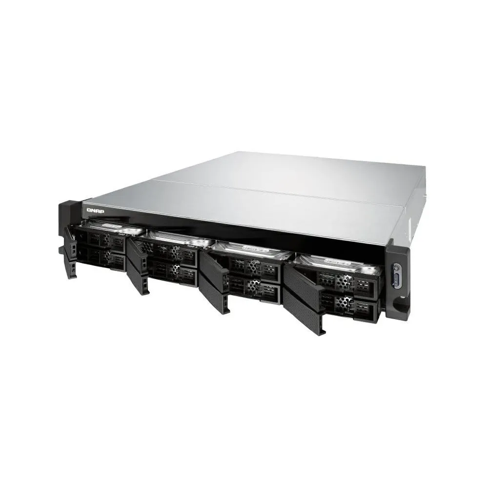 Serwer NAS QNAP Rack TS-863XU-RP-EJ6D - Rack (2U)/AMD G-Series GX-420MC/4 GB RAM/6 TB/8 wnęk/hot-swap/3 lata Carry-in - zdjęcie