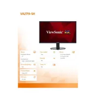 Monitor ViewSonic VA2719-SH 1DD127, 27", 1920x1080 (FHD), 70Hz, IPS, 5 ms, Czarny | Sklep ITnes.pl, IT for BUSINESS