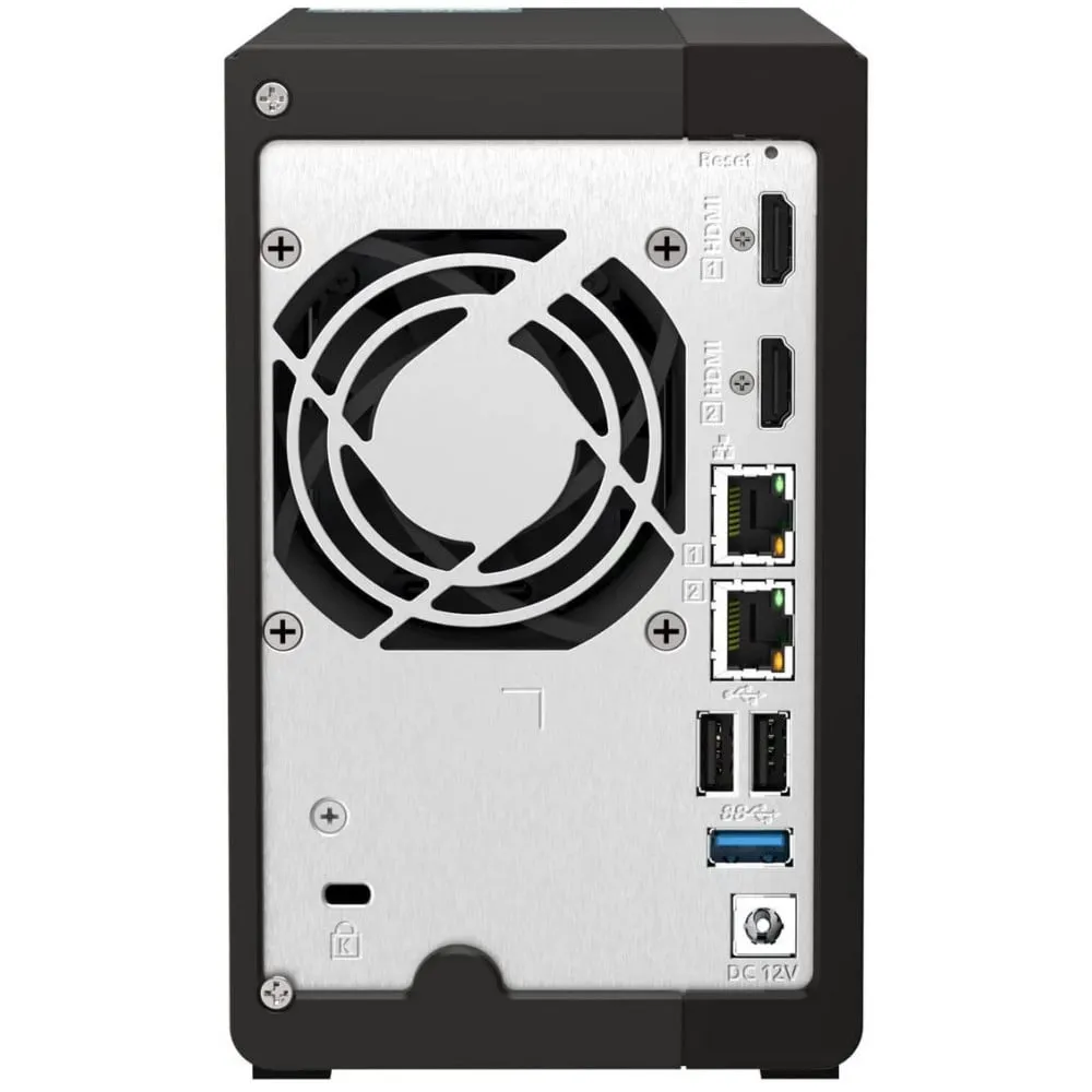 Zdjęcie produktu Serwer NAS QNAP Tower TS-253E-T17 - Tower/Intel Celeron J6412/8 GB RAM/3 TB/1 TB cache/2 wnęki/2 x M.2/hot-swap/3 lata Carry-in