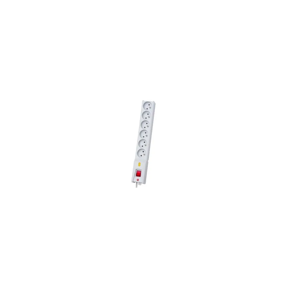Listwa antyprzepięciowa Lestar - 6 gniazd, 1,5 m, Szara - LX 610 G-A K.:SZ 1,5M | Sklep ITnes.pl - IT for BUSINESS