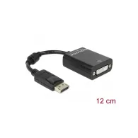Adapter DisplayPort 1.1 do DVI-D Delock 61847, 1920x1200 60 Hz, 12 cm, Czarny | Sklep ITnes.pl, IT for BUSINESS