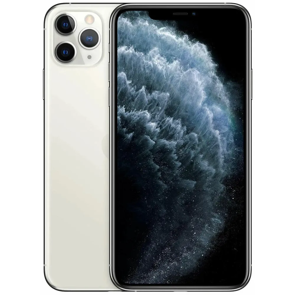 Smartfon Apple iPhone 11 Pro Max MWHK2PM/A, A14 Bionic, 6,5" 2688x1242, 256GB, 4G (LTE), Srebrny, 12+12Mpix, iOS, 1 rok Carry-in
