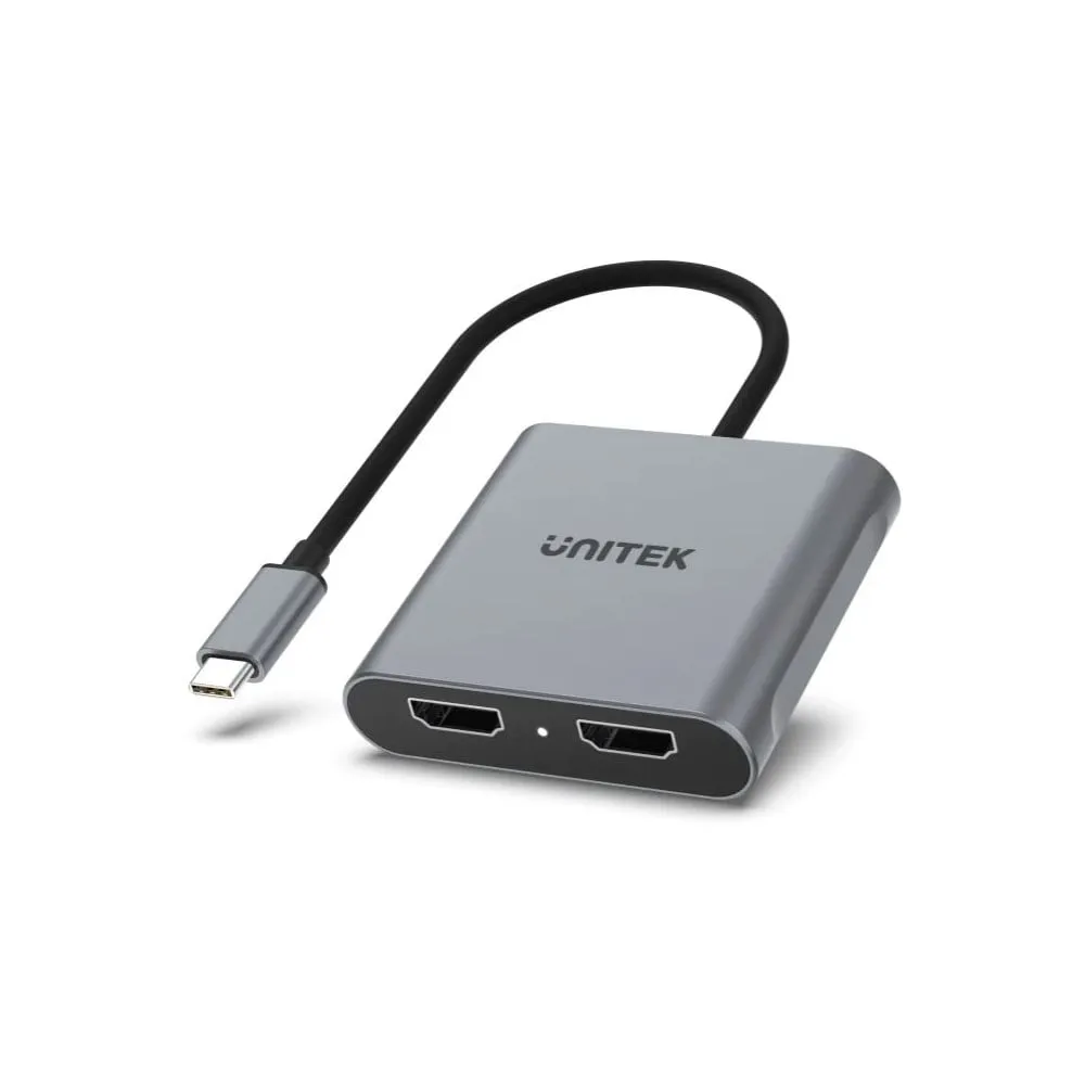 Adapter Unitek USB-C, 2x HDMI 4K 60Hz V1404B - zdjęcie poglądowe 2