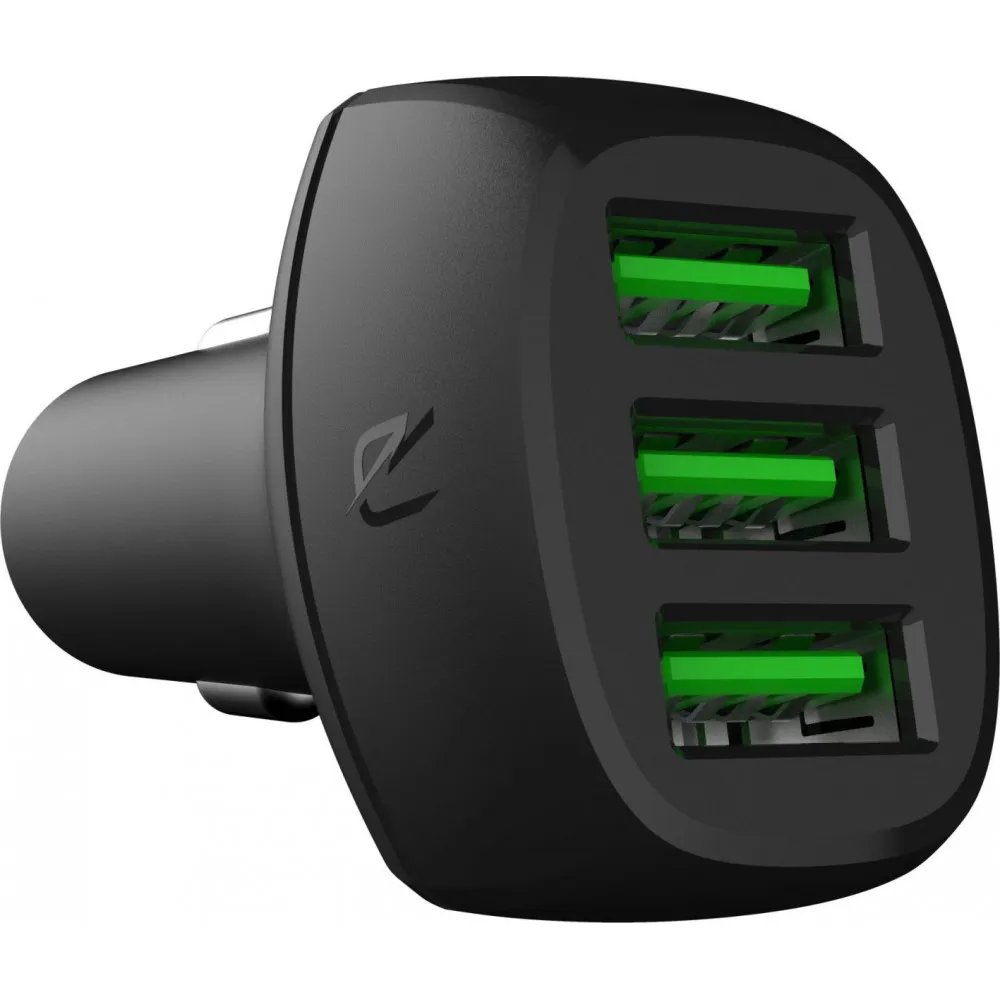 Ładowarka samochodowa Green Cell PowerRide 3xUSB-A 18W CADGC01 - 3 porty, Czarna | Sklep ITnes.pl - IT for BUSINESS