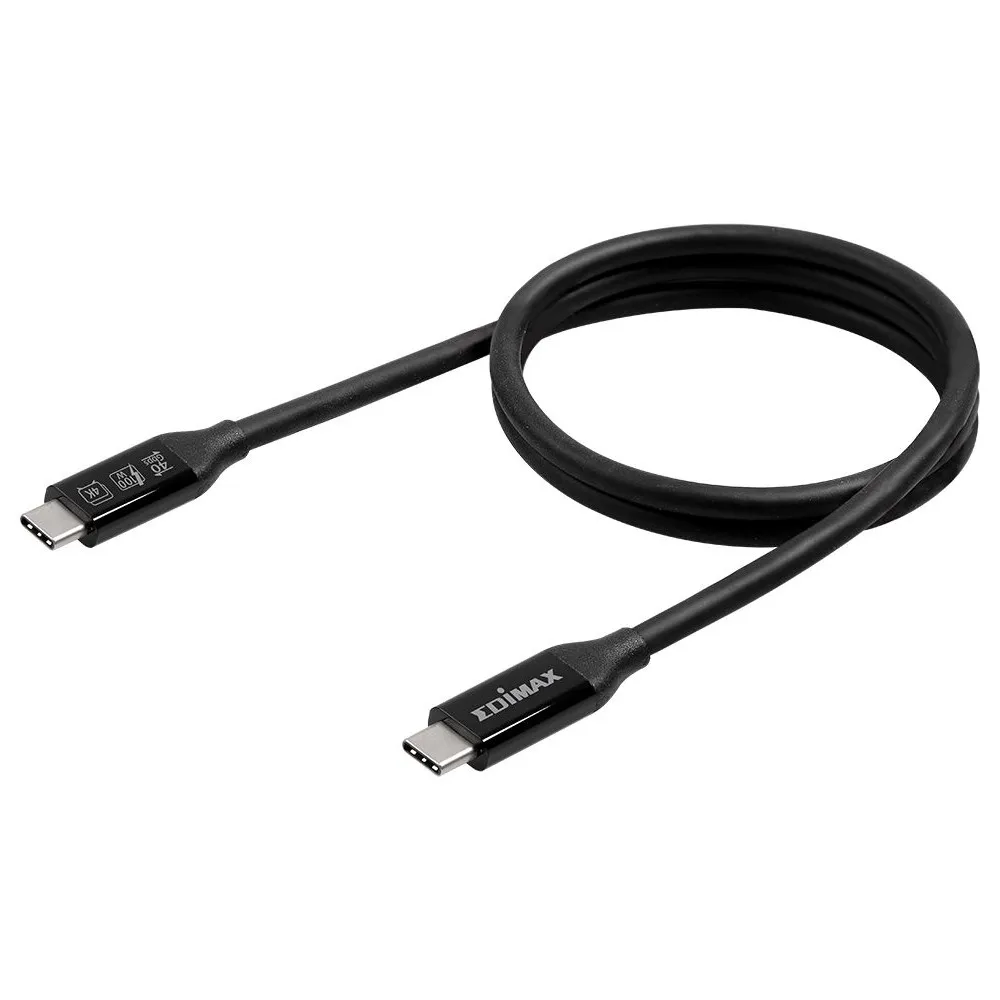 Kabel USB4/Thunderbolt 3 EDIMAX UC4-010TB V2, 1 m, 40Gb, s, USB-C do USB-C, Czarny | Sklep ITnes.pl, IT for BUSINESS