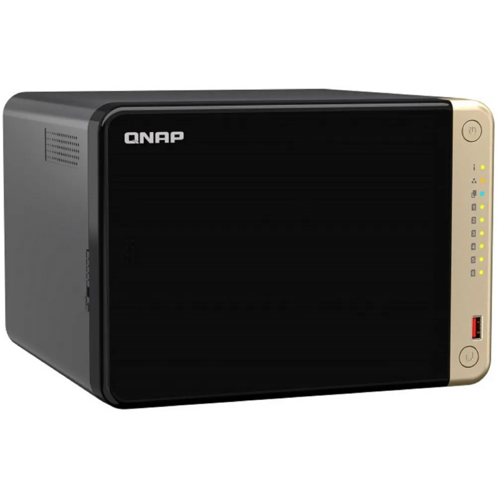 Serwer NAS QNAP Tower TS-664-WJS - Tower/Intel Celeron N5105/N5095/8 GB RAM/48 TB/6 wnęk/2 x M.2/3 lata Carry-in - zdjęcie