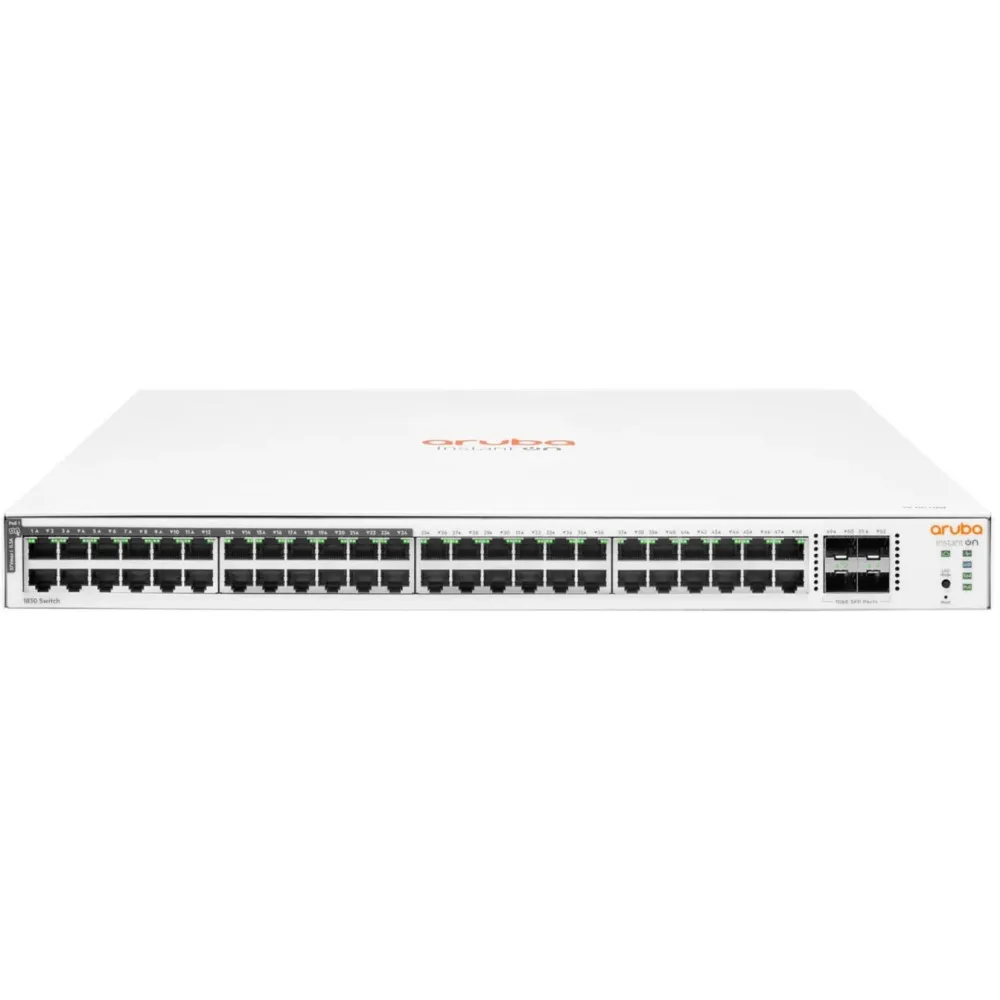 Switch zarządzalny HPE Aruba Instant On 1830 JL815A, 48x 100|1000Mbps RJ45, 4x 1000Mbps SFP, POE 370W | Sklep ITnes.pl, IT for B