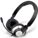 Słuchawki nauszne Creative Labs ChatMax HS 720 USB 51EF0410AA002 - USB, Czarne, Kolor srebrny