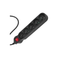 Listwa zasilająca Maclean Energy 5-outlet with switch 2300W MCE185 - 5 gniazd, 5 m, Czarna | Sklep ITnes.pl - IT for BUSINESS