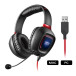 Słuchawki nauszne Creative Labs Sound BlasterTactic 3D Rage 70GH023000004 - Mini Jack 3,5 mm, USB, Czarne, Czerwone