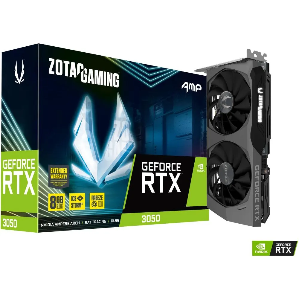 Karta graficzna Zotac RTX 3050 AMP 8GB GDDR6 128bit 3DP/HDMI - ZT-A30500F-10M | Sklep ITnes.pl - IT for BUSINESS Karta graficzna Zotac RTX 3050 AMP 8GB GDDR6 128bit 3DP/HDMI - ZT-A30500F-10M | Sklep ITnes.pl - IT for BUSINESS