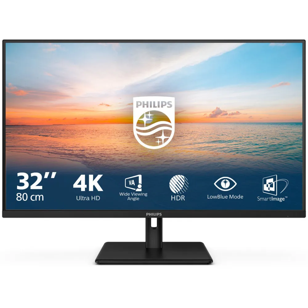 Monitor Philips 32E1N1800LA/00, 31,5", 3840x2160 (4K), 60Hz, VA, HDR, 4 ms, Czarny | Sklep ITnes.pl, IT for BUSINESS
