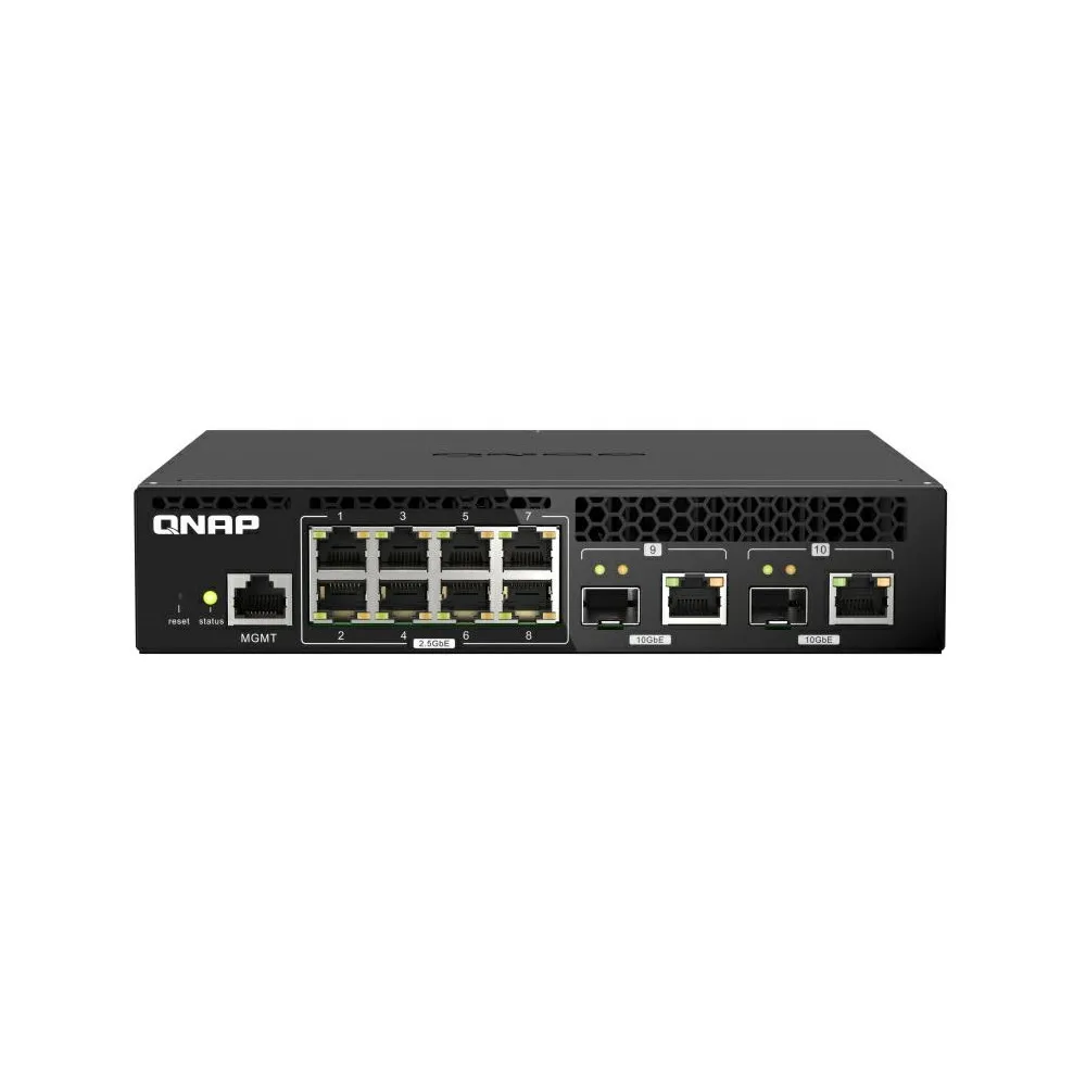 Switch zarządzalny QNAP QSW-M2108R-2C, 2 porty combo 10GbE SFP+|RJ45, 8 portów 2,5 Gigabit | Sklep ITnes.pl, IT for BUSINESS