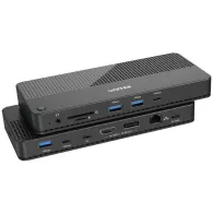 Stacja dokująca Unitek 12w1 D1079A USB-C - USB-C 40Gbps, 4x USB-C, 3x USB-A, RJ-45, DP, HDMI, czytnik SD i microSD