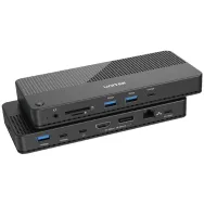 Stacja dokująca Unitek 12w1 D1079A USB-C - USB-C 40Gbps, 4x USB-C, 3x USB-A, RJ-45, DP, HDMI, czytnik SD i microSD