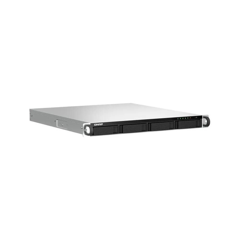 Serwer NAS QNAP Rack TS-464U-RP-ZFN5 - Rack (1U)/Intel Celeron N5105/N5095/16 GB RAM/36 TB/4 wnęki/3 lata Carry-in - zdjęcie