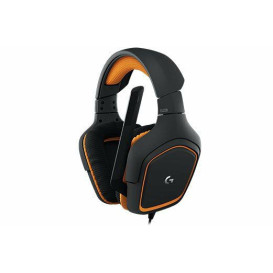 Słuchawki nauszne Logitech G231 981-000627 - Mini Jack 2 x 3.5 mm, Czarne, Pomarańczowe
