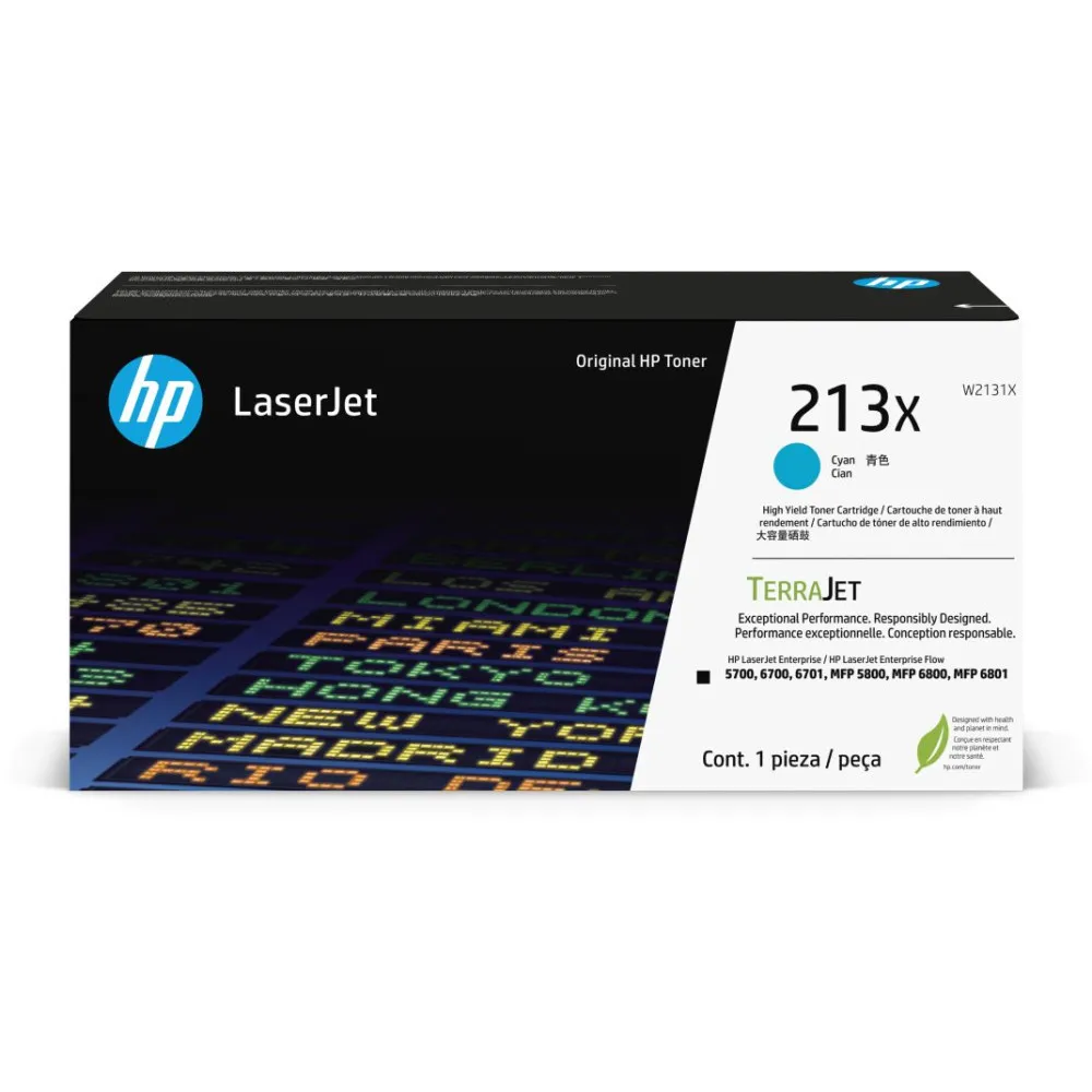 Toner HP 213X Cyan W2131X - Oryginał