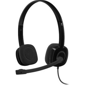 Słuchawki nauszne Logitech H151 981-000589 - Mini Jack 3.5 mm, Czarne