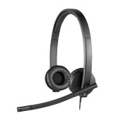 Słuchawki nauszne Logitech H570e Mono Headset 981-000575 - USB, Czarne