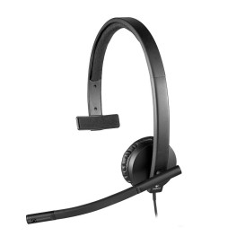 Słuchawki nauszne Logitech H570e Mono Headset 981-000571 - USB, Czarne
