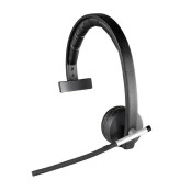 Słuchawki bezprzewodowe nauszne Logitech H820e mono 981-000512 - USB, Czarne